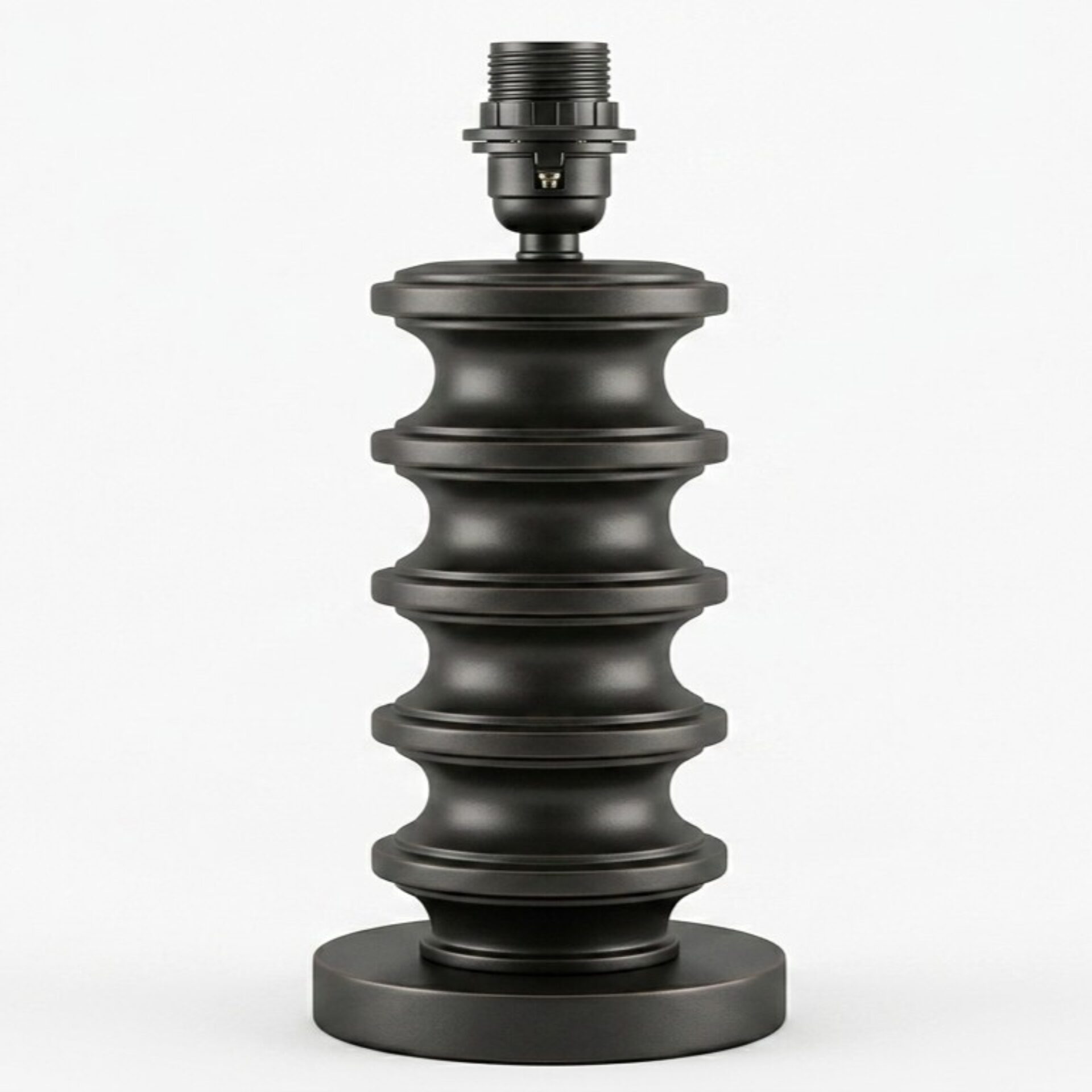 Cecily Lamp Base | Dark Brown Wood