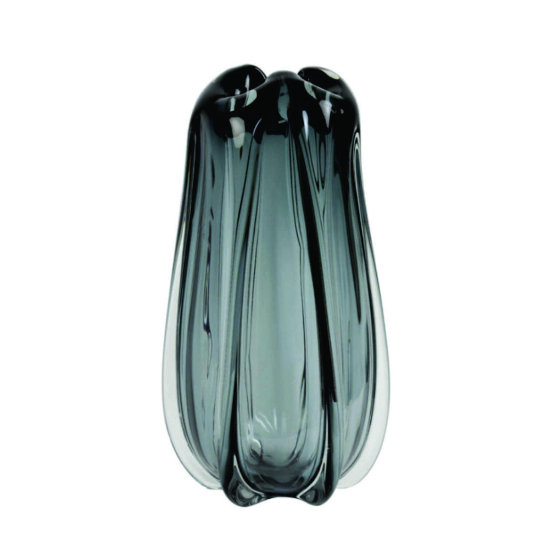 Murela Glass Vase | Grey 380mm
