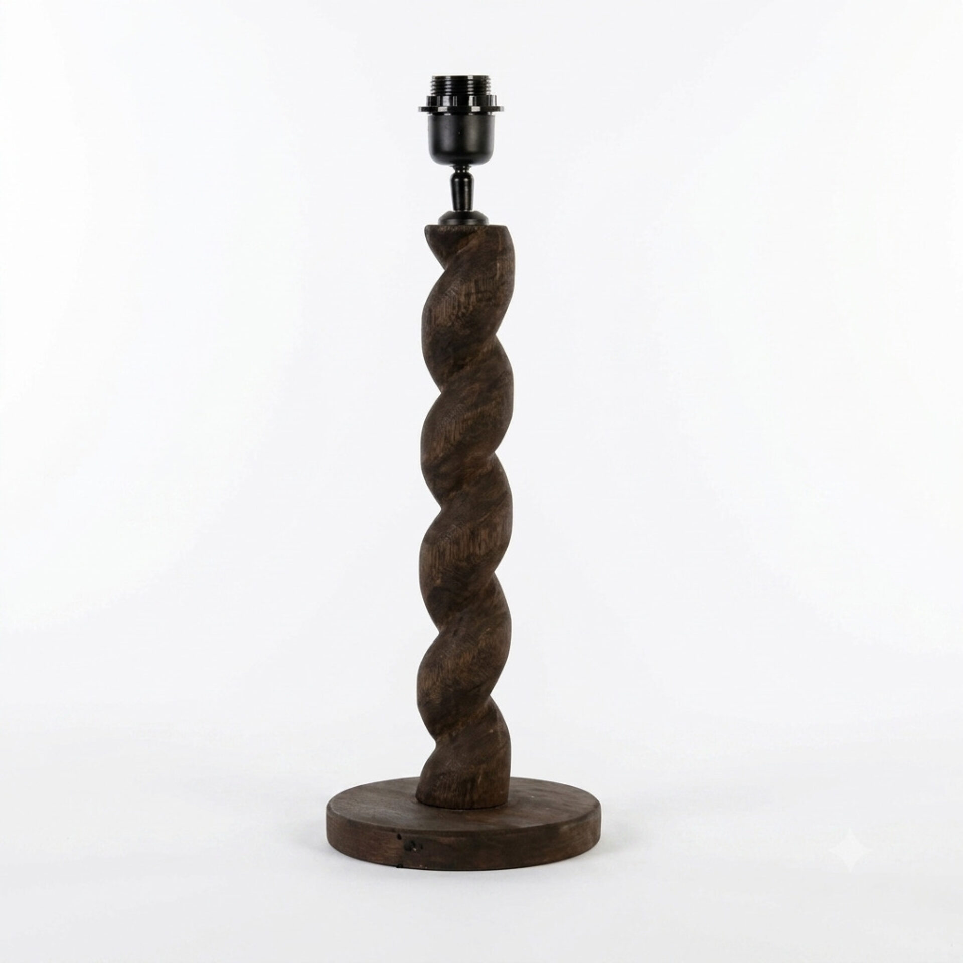 Nanna Lamp Base | Dark Brown Wood