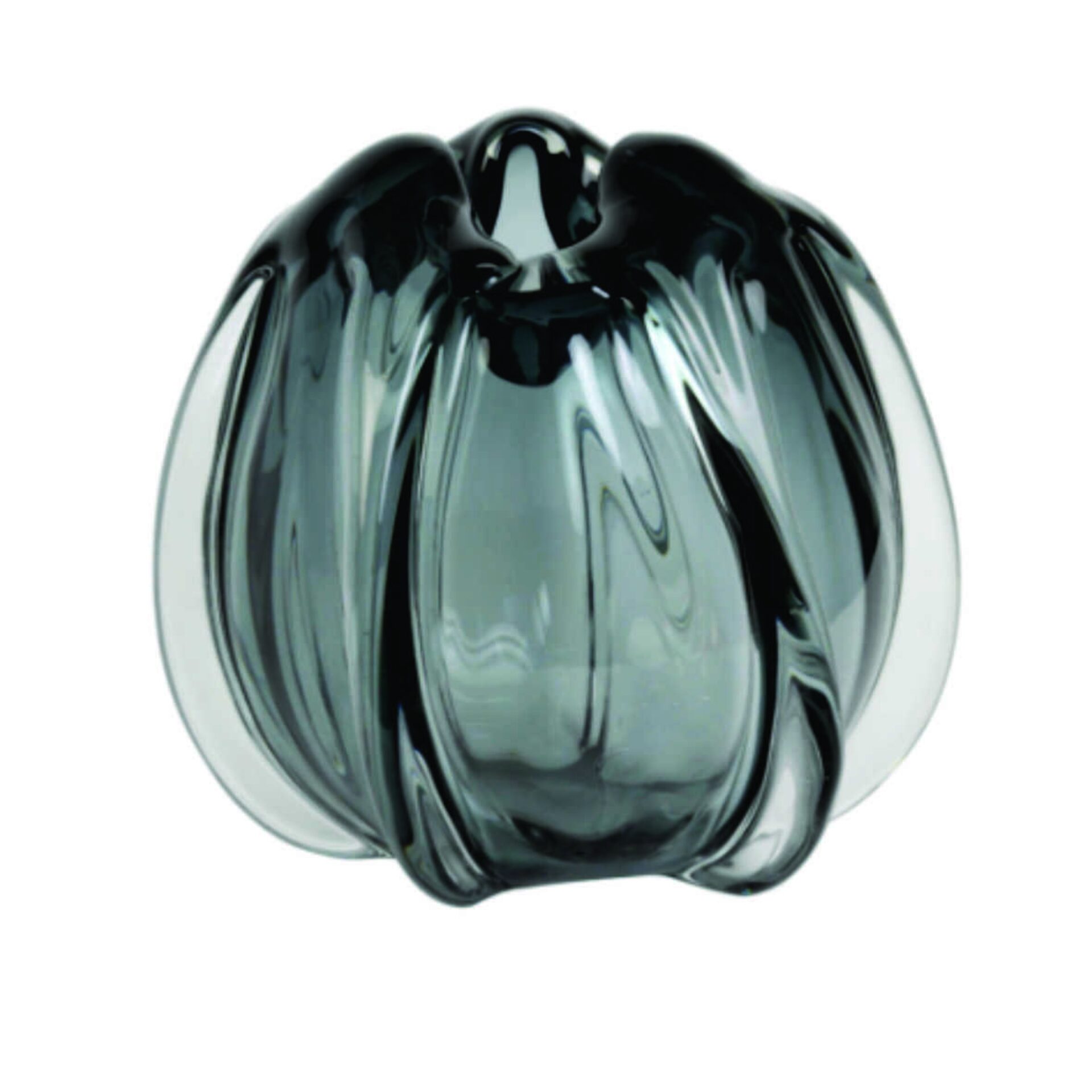 Murela Glass Vase | Grey 220mm