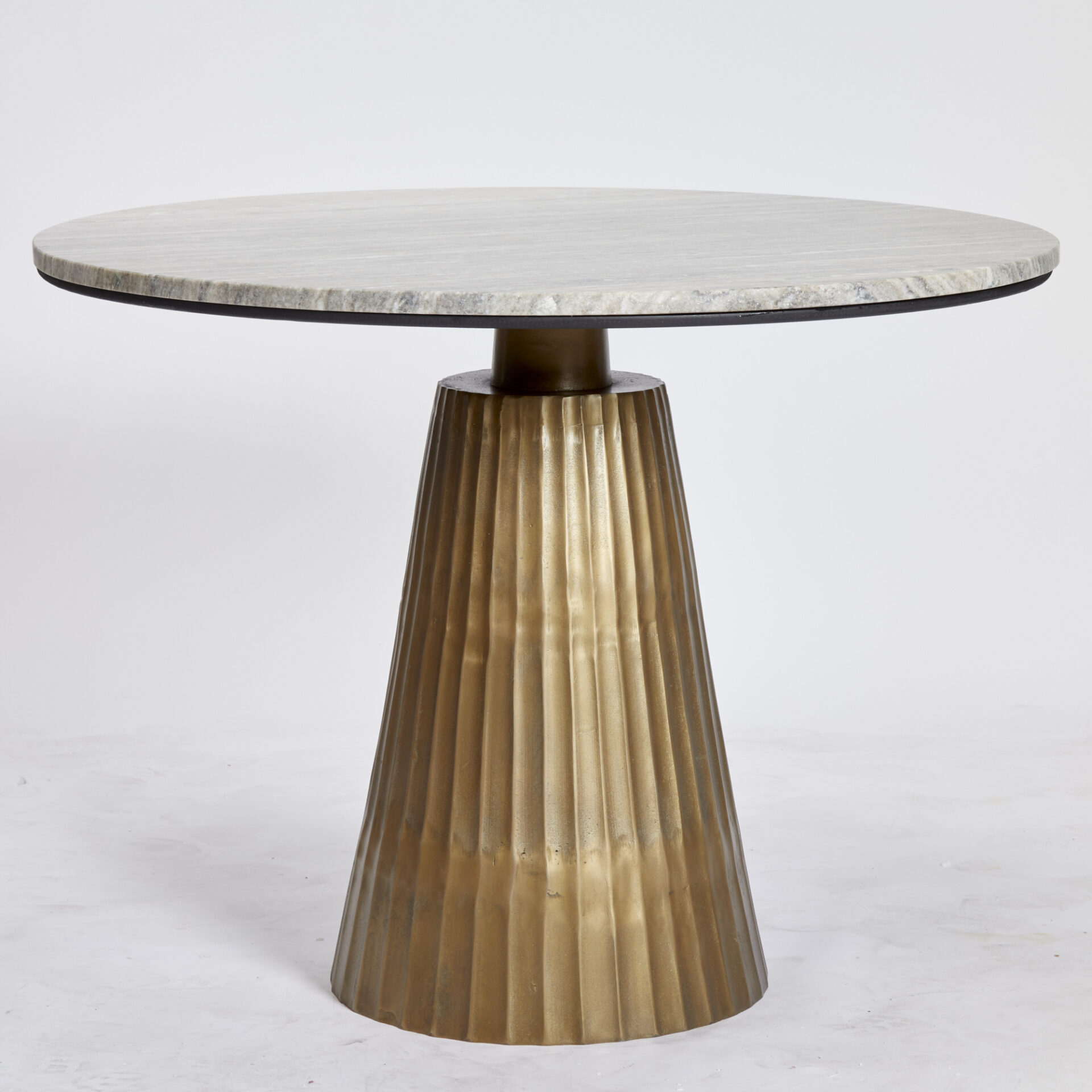 Rainne Dining/Centre Table | Antique Bronze and Taupe Marble