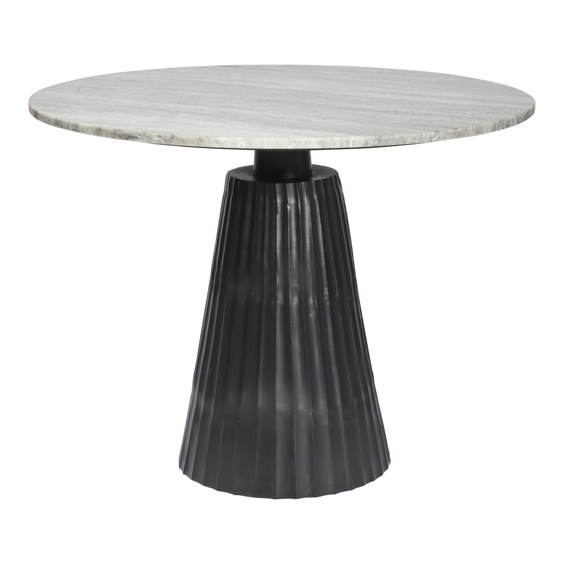 Rainne Dining / Centre Table | Matt Black and Taupe Marble