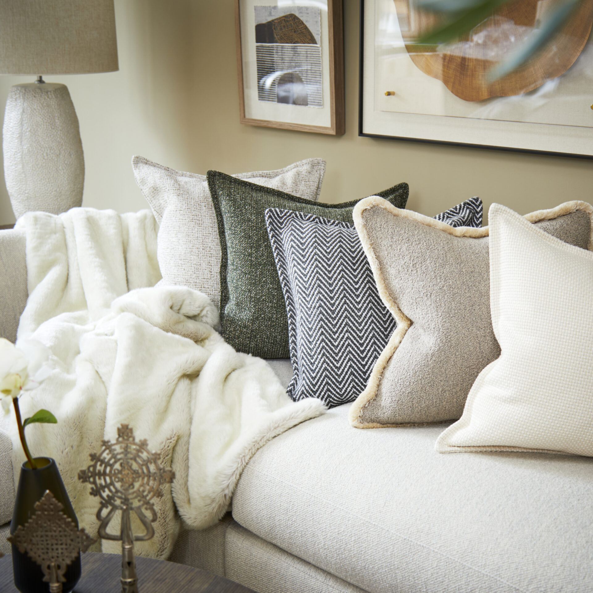 Faux Fur Throw | Polar with Harris lining