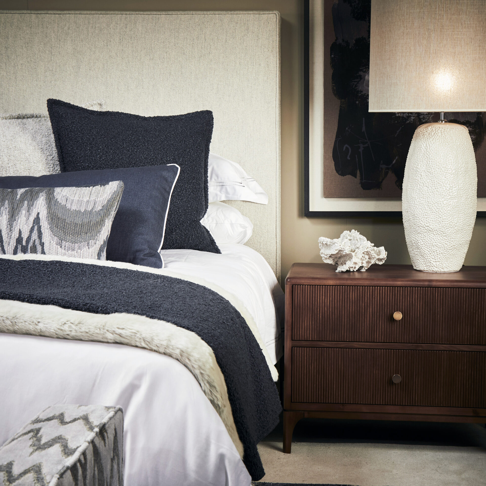 Tate Super King Headboard | Mitchell Cloth 05