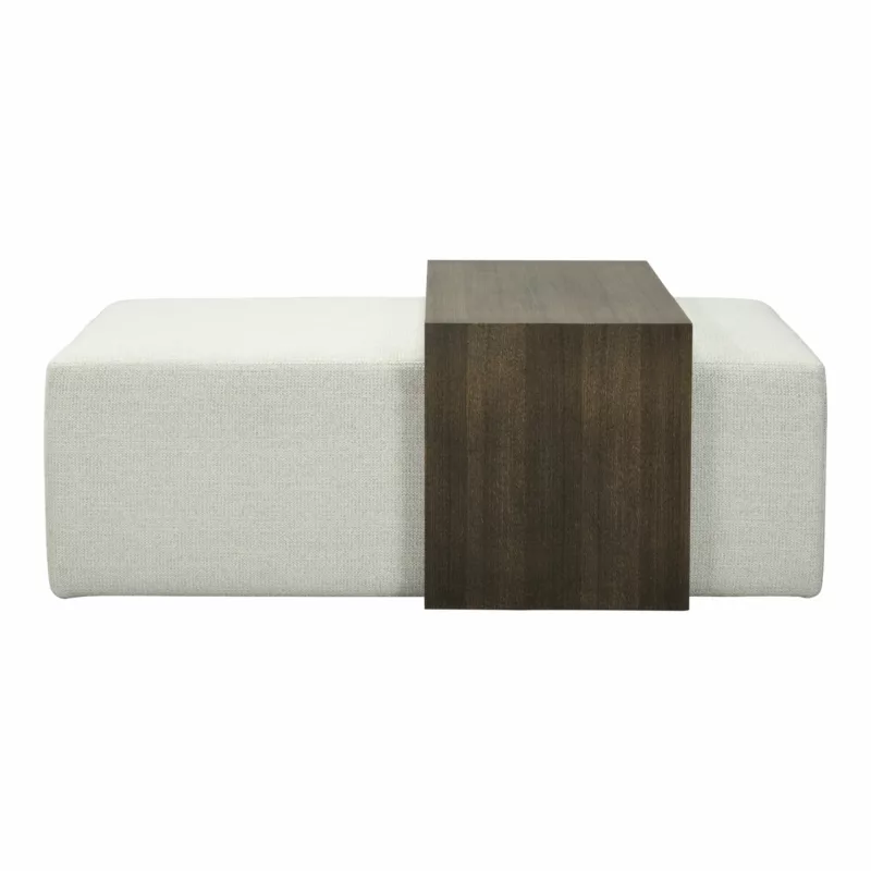 Gallagher Upholstered Coffee Table | Reynolds 02, Weathered Oak