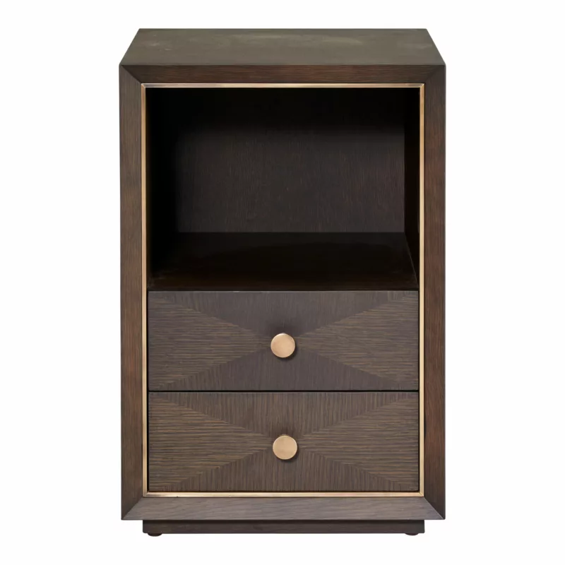 Arlington Bedside | Chocolate Oak, 400mm