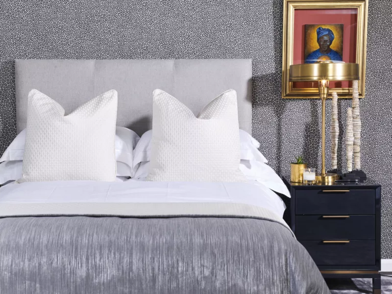 London 2 Buttoned Headboard