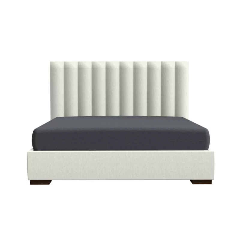 Vertical Channelled Upholstered Bed