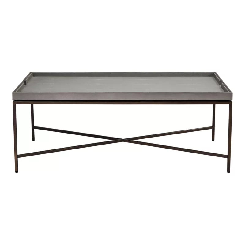 Collins Coffee Table | Dove Shagreen