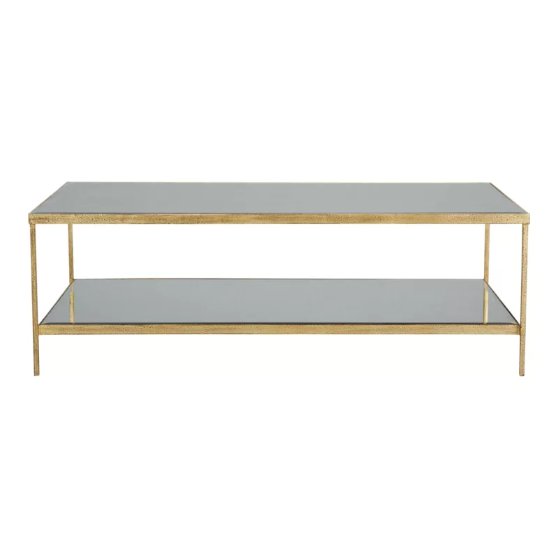 Victor Coffee Table | Or and Antique Mirror