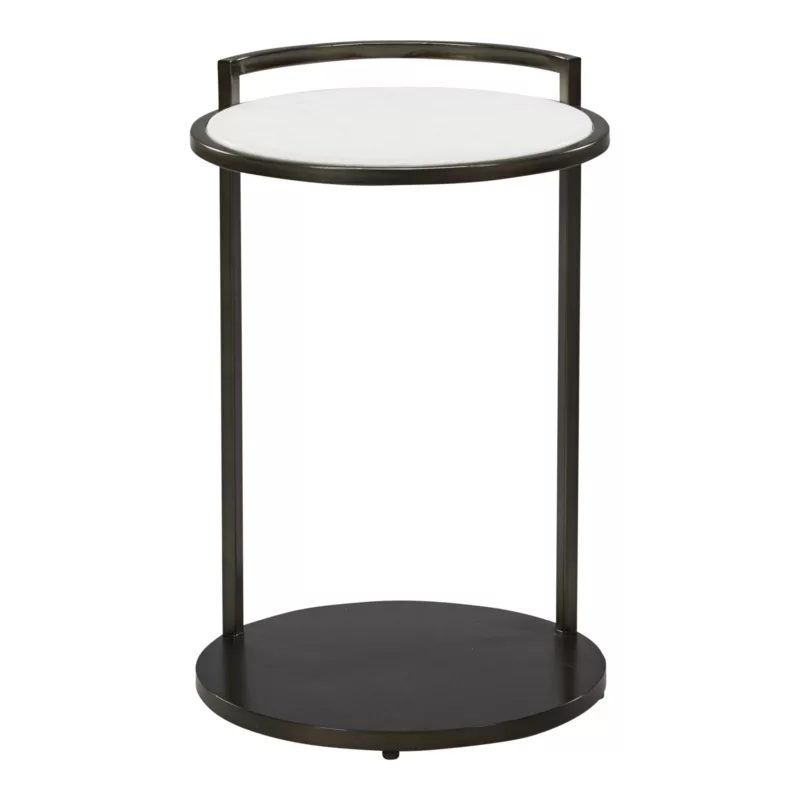 Barbican Side Table | Light Marble