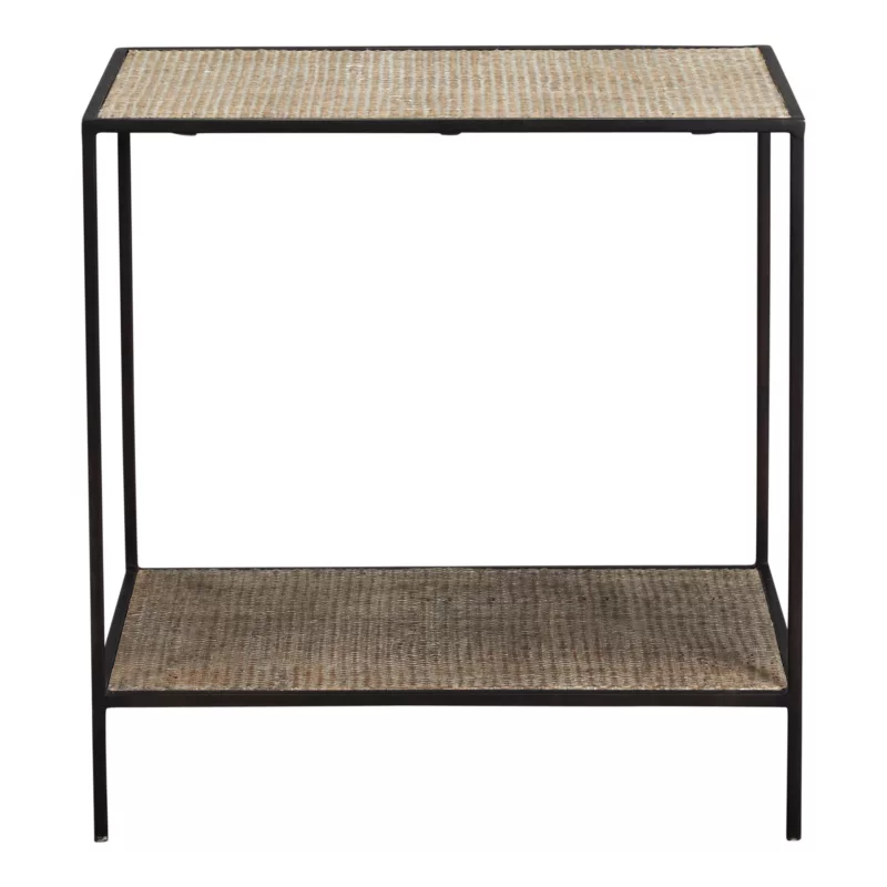 Bentley Side Table | Bronze Rattan