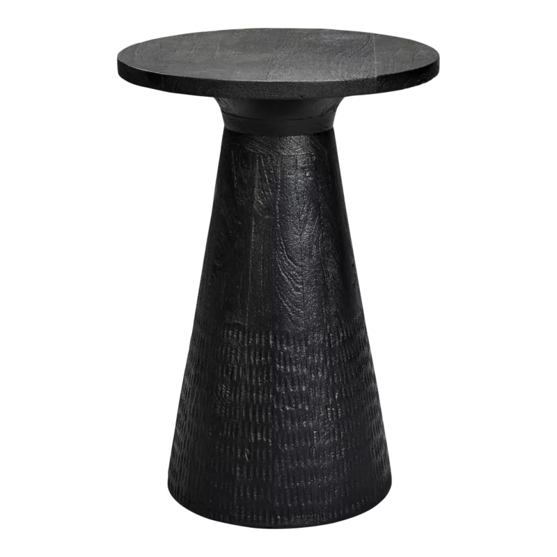 Patrick Side Table | Matt Black, 640mm