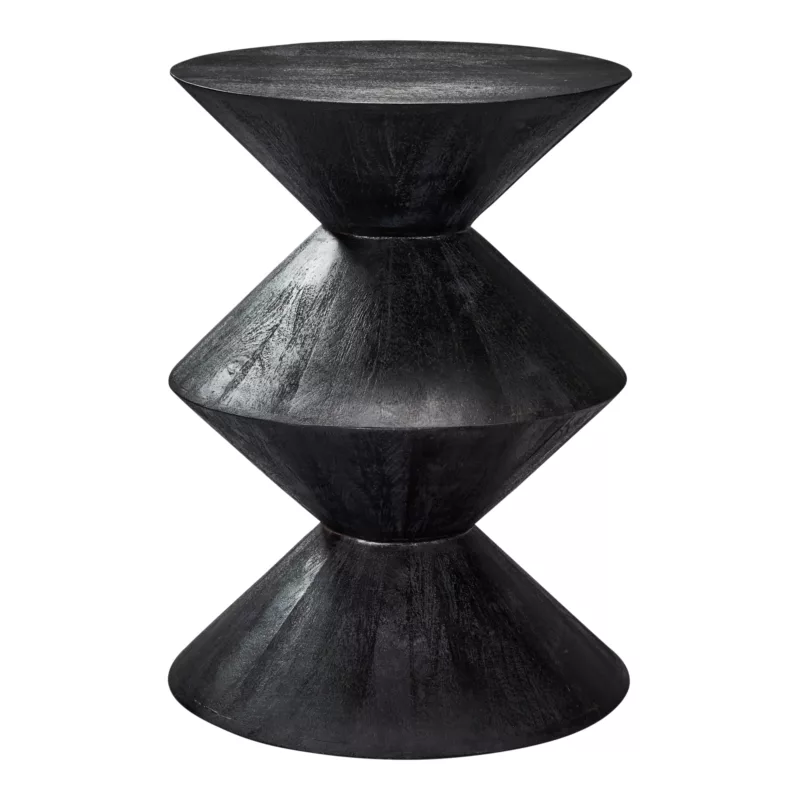 Lagos Side Table | Matt Black, 450mm x 600mm