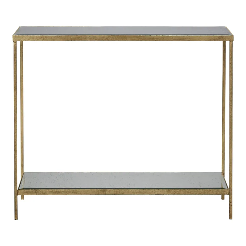 Victor Console Table | Or and Antique Mirror, 900mm