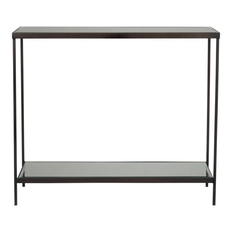 Victor Console Table | Bronze and Antique Mirror, 900mm