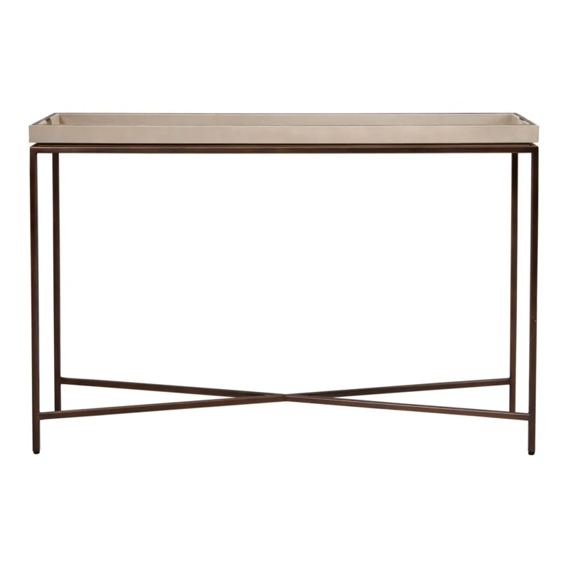 Collins Console Table | Taupe Shagreen, 1200mm