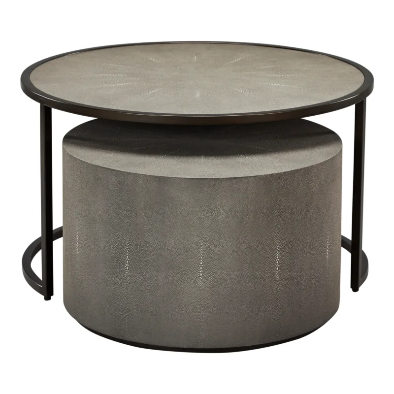 Esher Coffee Table | Dove Shagreen