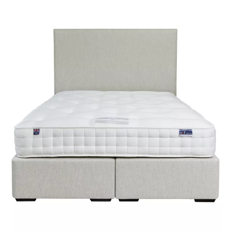 Platform top divan bed base | mitchell cloth 05 1350mm x 1900mm