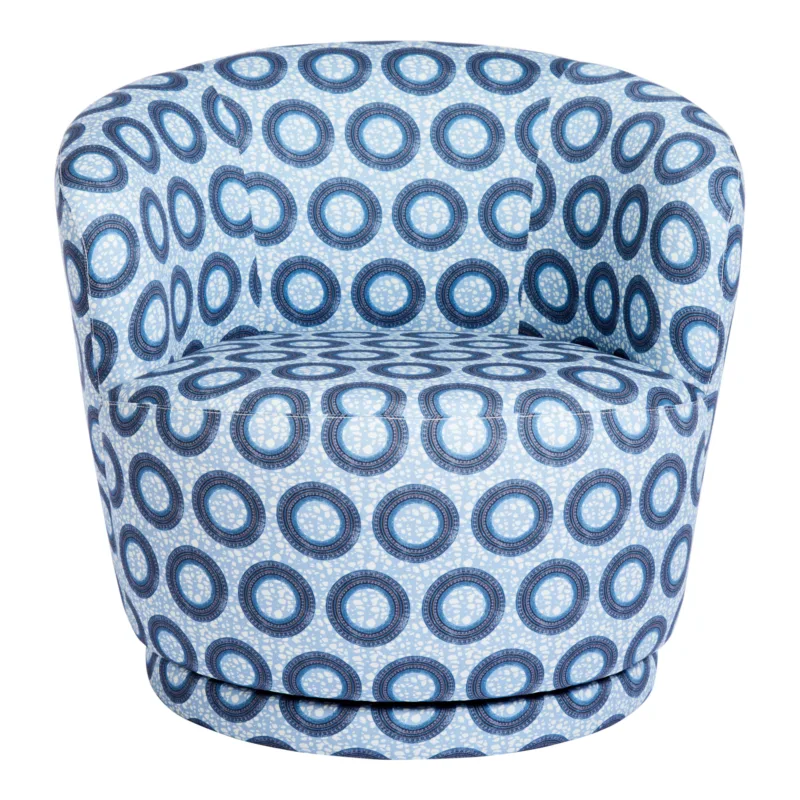 Charlie Swivel Occasional Chair | Eva Sonaike Ayo Blue
