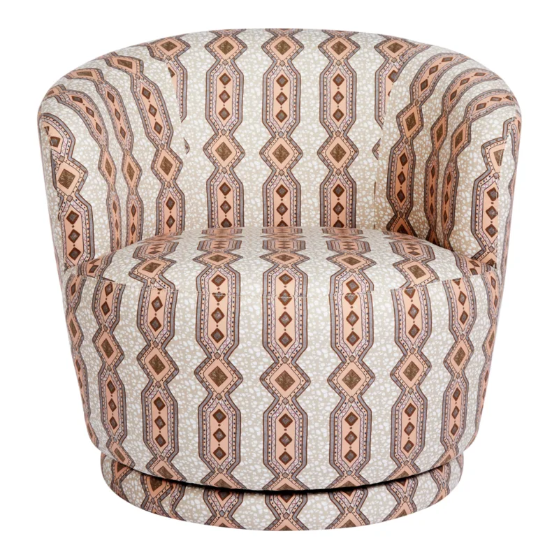 Charlie Swivel Occasional Chair | Eva Sonaike Ife Beige