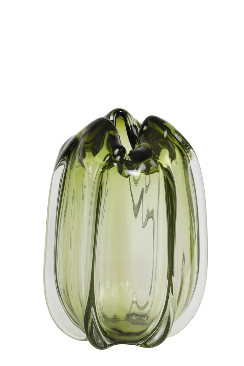 Murela Glass Object 300 | Olive Green