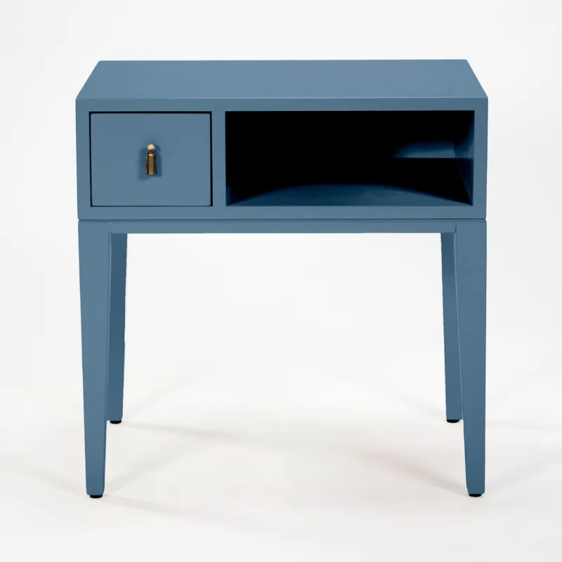 COLOR COLLECTION BEDSIDE ONE DRAWER MARITIME BLUE