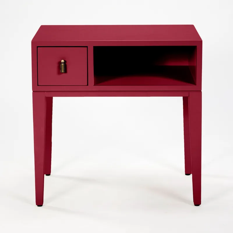 COLOR COLLECTION BEDSIDE ONE DRAWER RADICCHIO