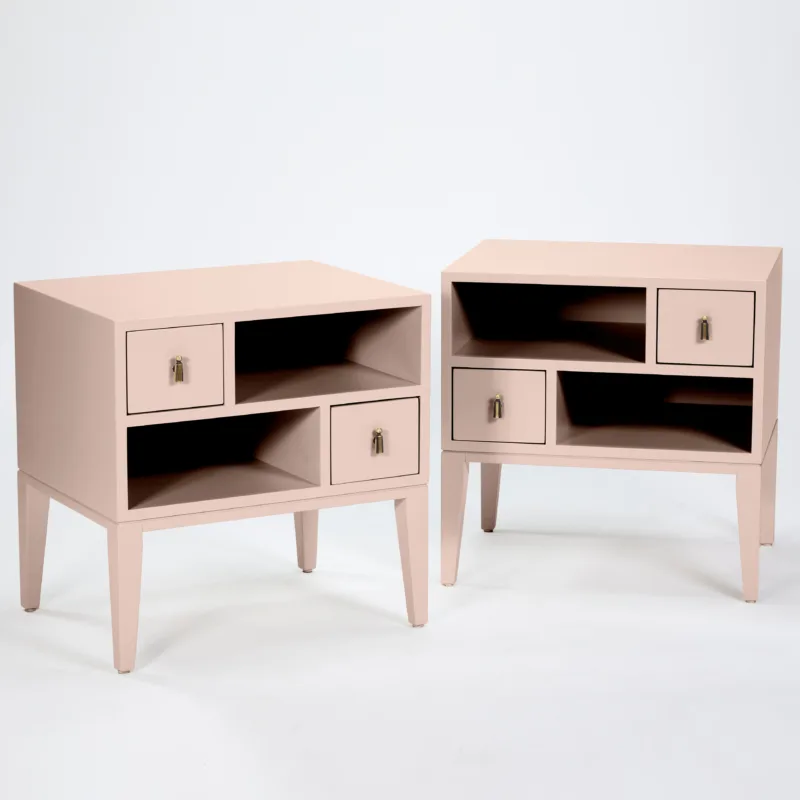 color collection two drawer bedside