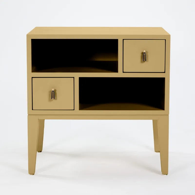 COLOR COLLECTION BEDSIDE TWO DRAWER RATTAN