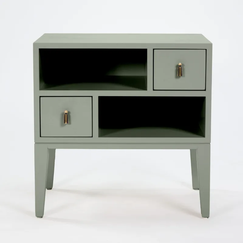 COLOR COLLECTION BEDSIDE TWO DRAWER LIGHT BLUE 22