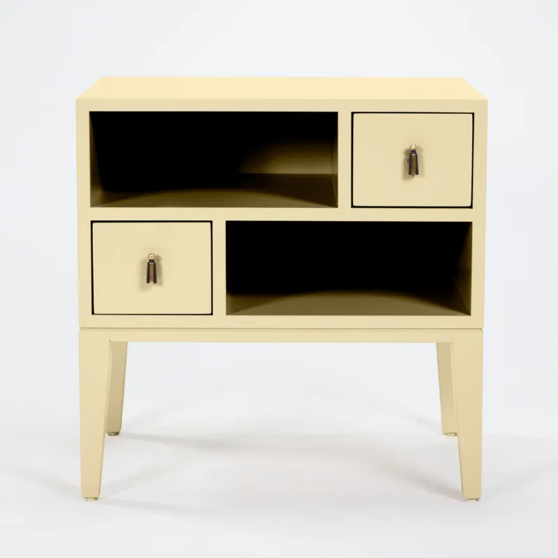 COLOR COLLECTION BEDSIDE TWO DRAWER LIGHT HAY