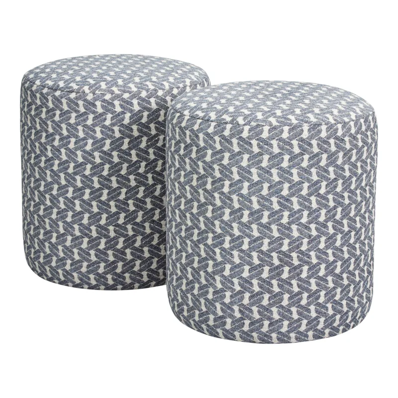 STOCK ROUND STOOL | PARADE INDIGO