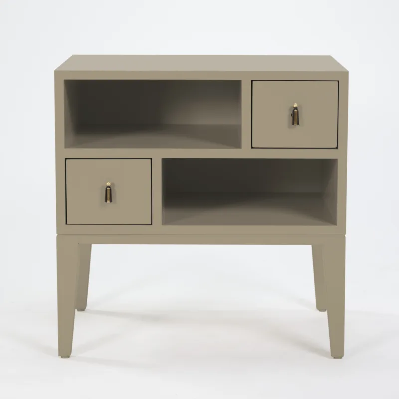 COLOR COLLECTION BEDSIDE TWO DRAWER WOOD ASH