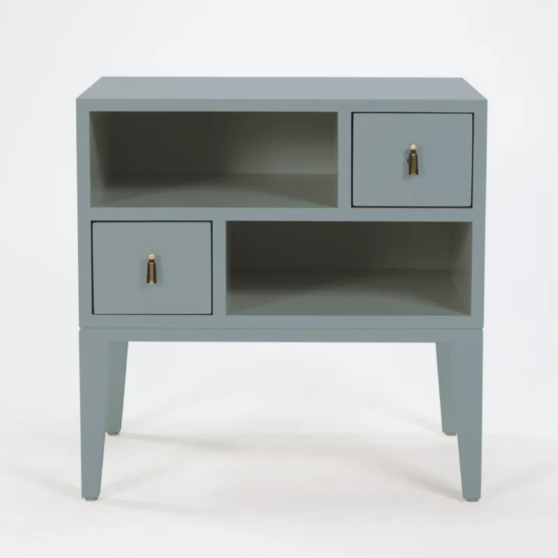 COLOR COLLECTION BEDSIDE TWO DRAWER LONG ACRE