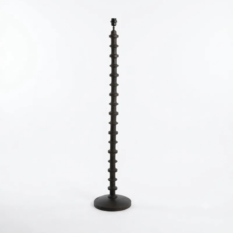 Cecily Floor Lamp | Dark Matt Wood