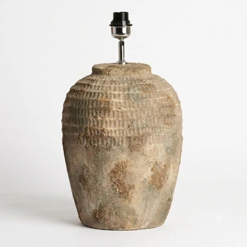Minora Lamp Base | Ceramic Antique Dark Brown
