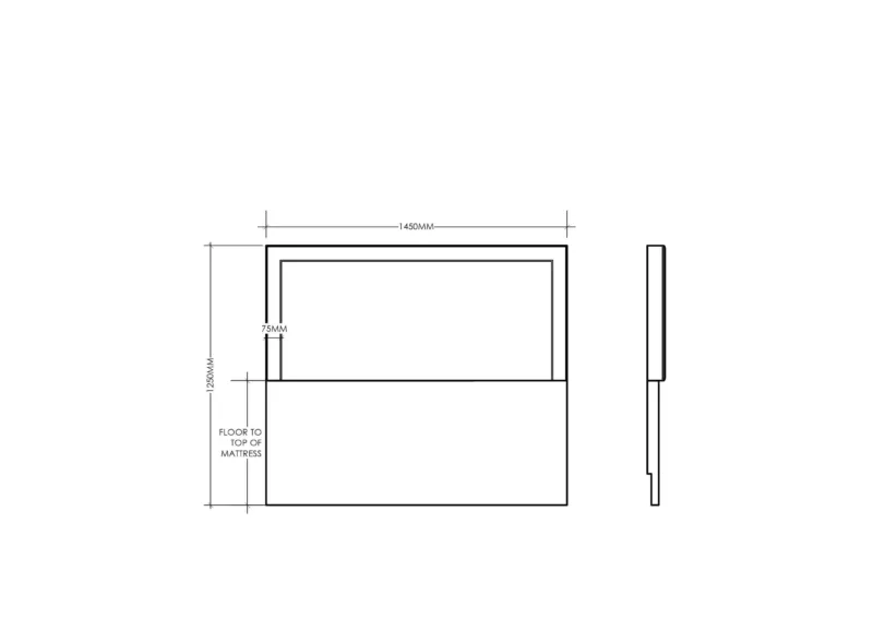 Spencer Square Headboard 1450 x 1250