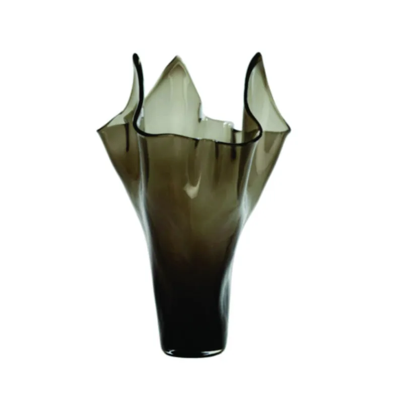 Aiora Vase | Glass Dark Grey 400mm