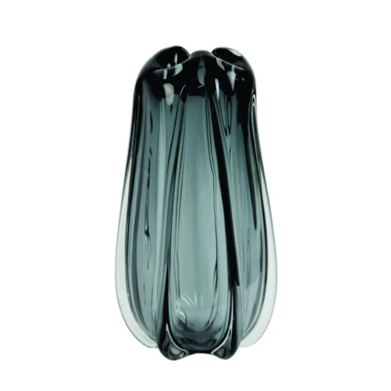 Murela Glass Vase | Grey 380mm