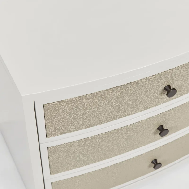 Diaz Bedside | French Grey Shagreen, 750mm